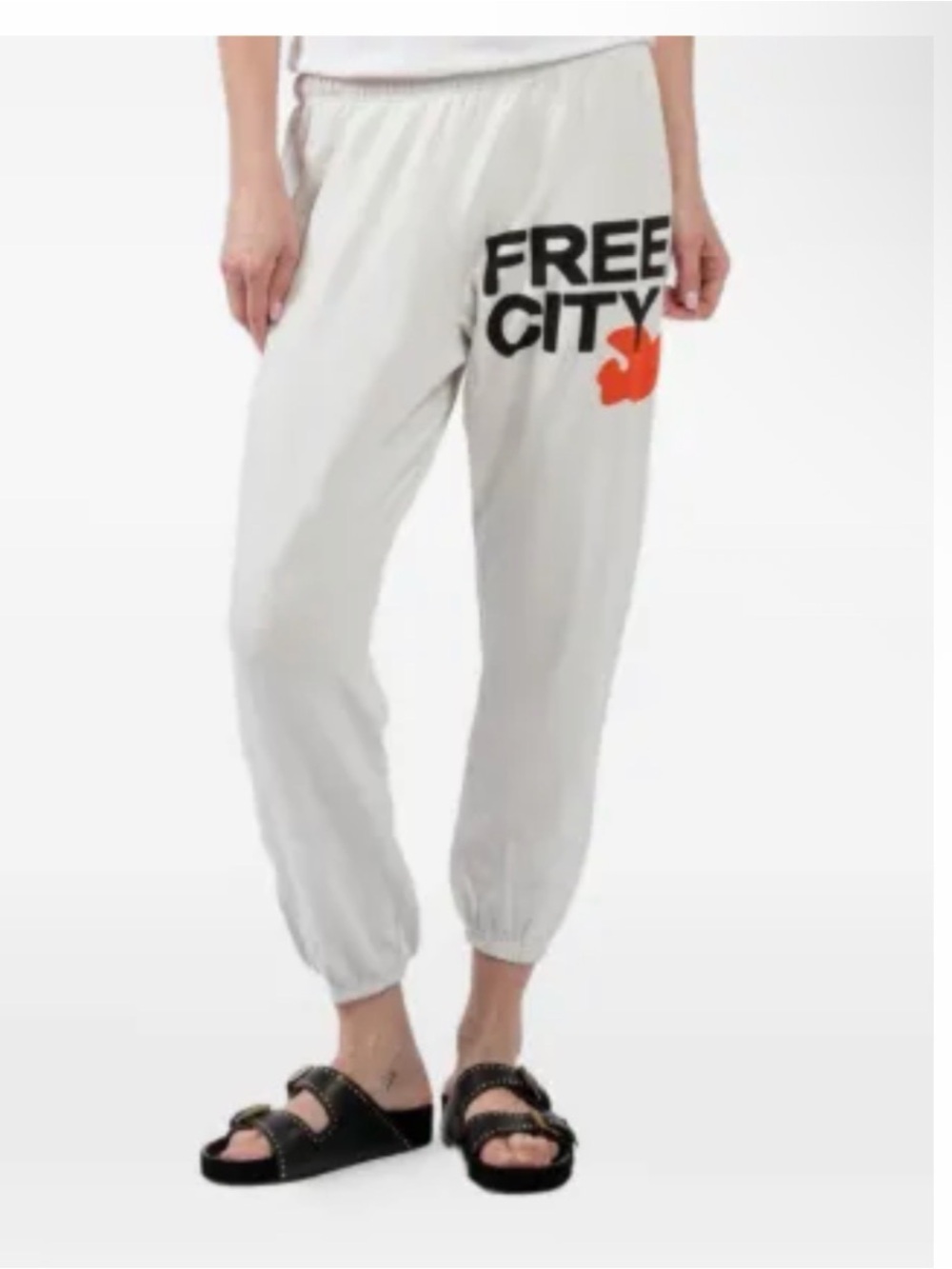 FREECITY SWEATPANTS CHALK ORANGE - MED